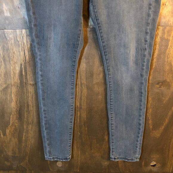 Express Womens Jeans Gray Denim Mid Rise Skinny Stretch 8 Regular - Picture 3 of 12